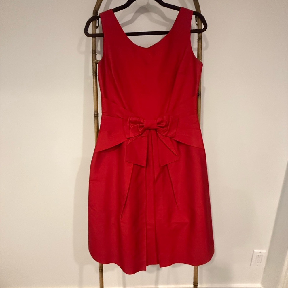 Kate Spade Red Fit and Flare Midi Dress